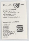 1986 Burger King Huntsville Stars Brian Guinn M5x