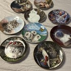 Set Of 9 Porcelain Collector Plates With Assorted Cat Designs