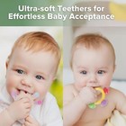 Haakaa Silicone Teether Combo - Baby Freezer Teething Toy - Soft Cold Teether - 