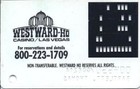 Westward Ho Casino - Las Vegas  Nv - 3rd Issue Slot Card  Larger Black Box Rev