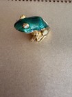 Full Estee Lauder White Linen Leap Frog Solid Perfume Compact 1997