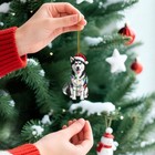 Siberian Husky Wooden Ornament 2025  Husky Owner Gift  Snow Dog Theme  Ree Ch   