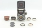  near Mint W  Hood Etc  Rollei Rolleiflex 2 8f Tlr Planar 80mm F 2 8 From Japan
