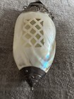 Antique Victorian-era Chatelaine Carved Mother-of-pearl Shell  silver