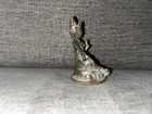 Chinese Asian Small Vintage Tibetan Bronze Green Tara Buddha Statue
