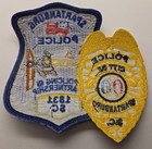 Spartanburg South Carolina Police Unusual Shape Large Police Patch