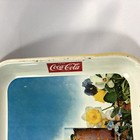 Vintage Coca-cola Metal Serving Tray 1970s Collectible Decor Coke Bottle Glass
