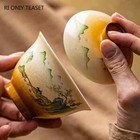 120ml Chinese Retro Ceramic Gaiwan Teacup Travel Portable Tea Tureen Handmade