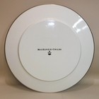 Mackenzie Childs Evergreen With Courtly Check  16  Round Enamel Serving Platter