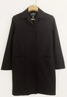 Vintage Lauren Ralph Lauren Women Jacket Sz M Black Button Front Cotton Blend