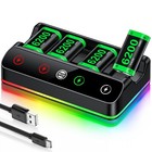 4 Pack 6200mwh Rechargeable Controller Battery Pack For Xbox Series X s xbox One