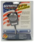 Astatic D104m6b Cb   Ham Radio Amplified Ceramic Power 4-pin Cb Microphone Black