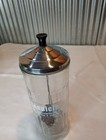 Vintage Barbicide Glass Disinfectant Barber Beauty Shop Jar 11 