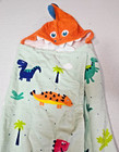 Bath Towel Hooded Green Dinosaur Youth One Size By Members Mark