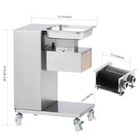 Meat Cutting Machine 500kg h Meat Slicer 0 1-0 8 In One Blade Heavy Duty Qe-500