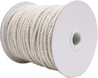 Tenn Well 165ft 5mm Macrame Cord Braided Cotton Beige For Plant Hangers