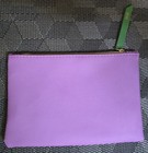 Purple Ipsy Glam Bag With  glam  On Front Zipper Cosmetic make Up Bag   7  X 5 