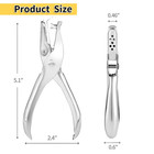 2 Pcs Hole Punch 1 4 Inch Single Hole Puncher With 8-sheet Capacity durable One