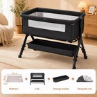 Kmaier Baby Bassinet 3 In 1 Baby Bassinet Bedside Bed Sleeper Easy