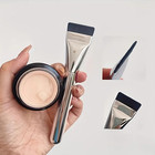 2pcs Oval Foundation Makeup Brush Set Ultra Fine Contour Tools  Face Contouring