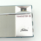 Toshiba 6p-15 Transistor 6 Am Radio Vintage Portable Blue W  Case Japan -works-