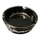 Aladdin Hotel Las Vegas Nevada Vintage Ashtray Black Amethyst Glass