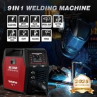 Mig Welder 9 In 1 Plasma Cutter Pulsed Flux Core Stick Tig 120 240v