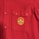 Vintage Boy Scouts Of America Official Jacket Mens 46 Long Red Wool Bsa Patch