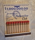 1950s Joe W Brown Horseshoe Club Casino   Saloon  Giant Matchbook Las Vegas 