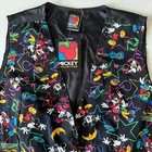 New Vintage 90s Disney Vest Womens 20w Mickey Minnie Mouse Colorful Dancing