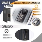 Safe Lock Box Book Vault With Key Metal Fire Proof Secret Money Hidden Gun Cash