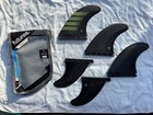 Futures F8 Alpha 5 Fin Set Quad thruster Large Carbon Olive