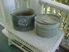 Vintage  old Pal  Inc   Galvanized Oval  Minnow Bait Bucket And Insert