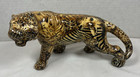 Vintage La Vie Safari Patchwork Multiprint Cat  Leopard  Panther Tiger Figurine