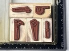 Stampin    Up  Totally Tool Wood Rubber Stamps Saw Hammer Screwdriver Wrench