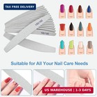 Nail Files  12 Pack   100 180 Grit Wooden Emery Board Nail File Double Sided Woo