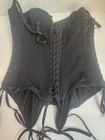 Women s Vintage Y2k Victoria s Secret Sz 36c Black Braided Corset