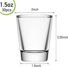 Clear 30 Pack Shot Glasses Set With Heavy Base 1 6 Oz Small Whiskey Shot Glass