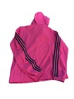 Adidas Youth Small 3 Stripe Windbreaker Hooded Jacket Full Zip Up