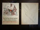 Vintage Greeting Card Christmas Novo Laugh 1940s 1950s Humor Unused W  Envelope
