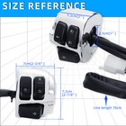 Chrome Motorcycle 1  Handlebar Control Switches  Wiring Harness For Harley 96-12