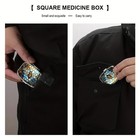 Small Metal Pill Box Travel Case Jewelry Organizer Cute Colorful Medicine Holder
