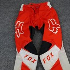 Fox 80 Racing Pants Youth 28y Red White Motocross Bmx Riding Gear Offroad Mx