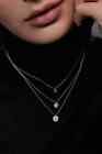 1 10 Ctw  Genuine Diamond Solitaire Pendant 14k White Gold Solid