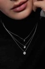 1 11 Ctw  Genuine Natural  Diamond Solitaire Pendant 14k 16  Necklace Included