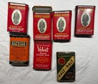Lot Of 7 Assorted Tobacco Tins Advertisement Pipe Cigar