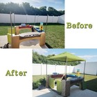 Yardjoyliz Upgraded All Around Playtime Patio Canopy For Step2 Bbq Center