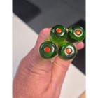 Vintage Glass Olive Swizzle Sticks Set Of 4 Green Pimento Martini Stirrers 5 5 