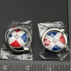 Dominican Republic Flag Keychain Lot Of 2 Republica Dominicana Keyrings New