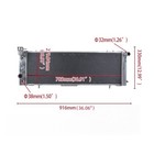 3 Row Aluminum Radiator For 1991-2001 Jeep Cherokee Xj Comanche 2 5l L4 4 0l L6